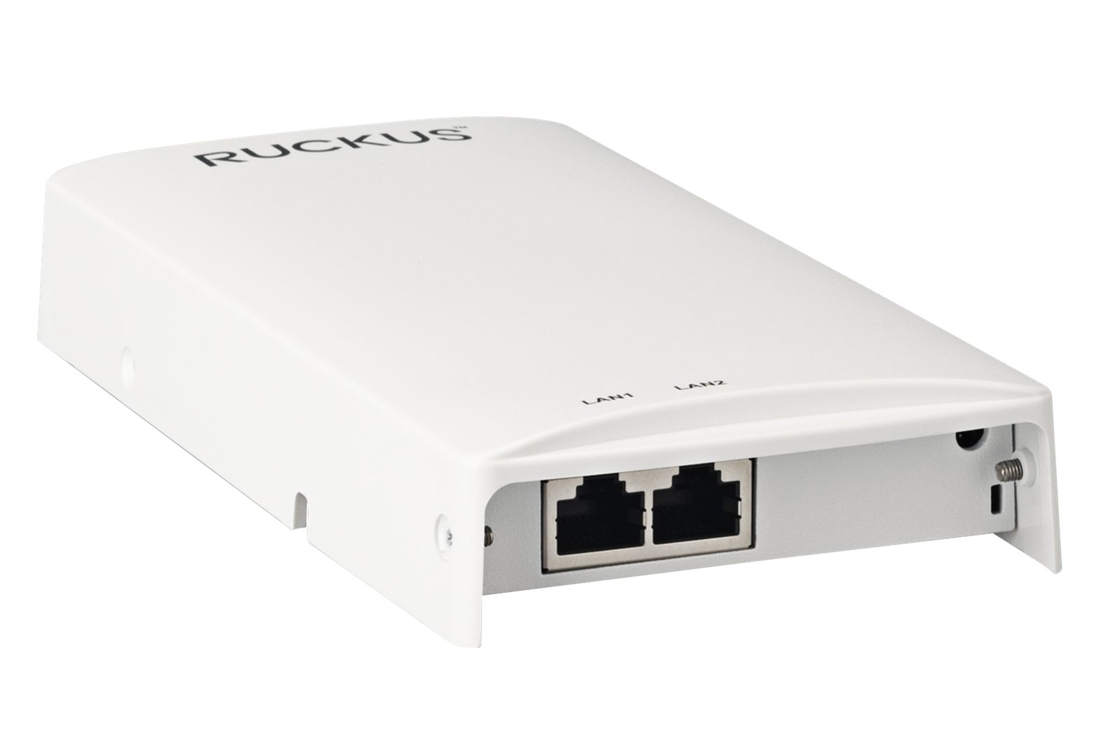 RUCKUS H350 wall-plate wireless access point right view