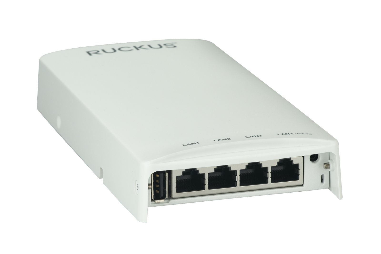 RUCKUS H550 wall-plate wireless access point right view
