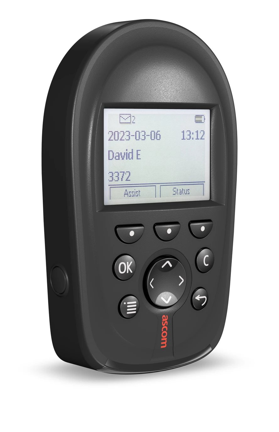 Ascom a72 pager, front view