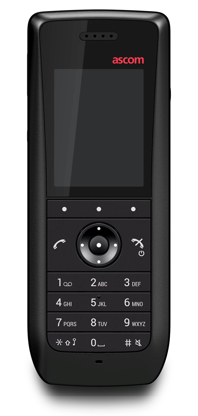 Ascom i63 VoWiFi handset, front view